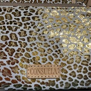 Consuela Kit Leopard Print Wallet Duo. Includes slim wallet and pouch.